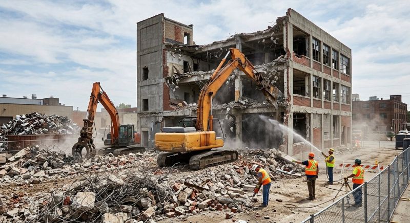 Commercial Property Demolition in Sacramento, CA